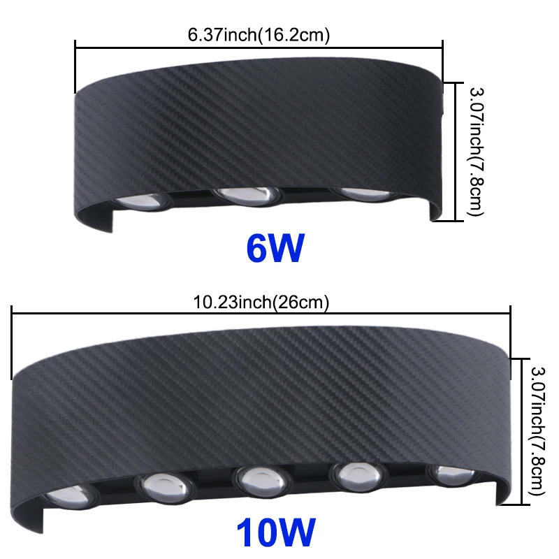 Modern Outdoor Wall Lamp Waterproof LED Wall lamp AC85-265V 6W 10W Decoration lamps For Bedroom Aisle Gallery Living Room wall light