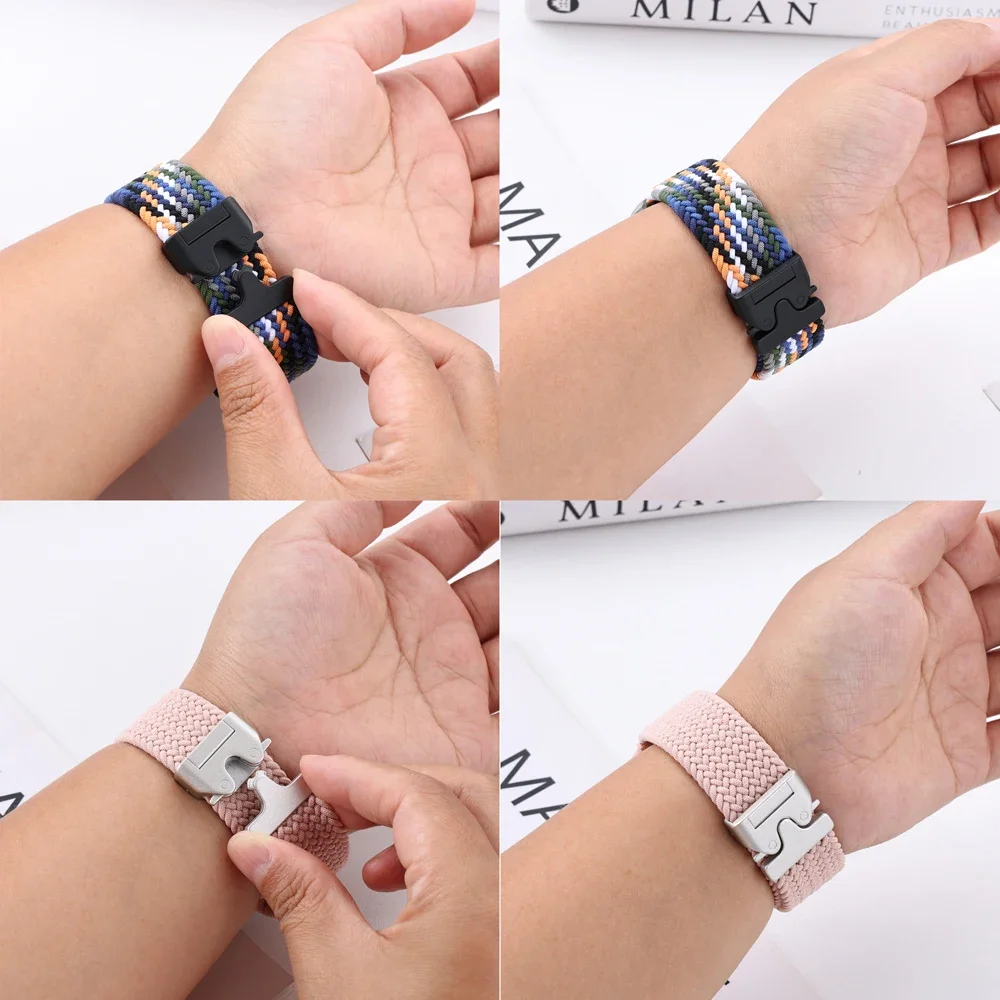 2 قطعة الرياضة النايلون حلقة الأشرطة ل Xiaomi ساعة...