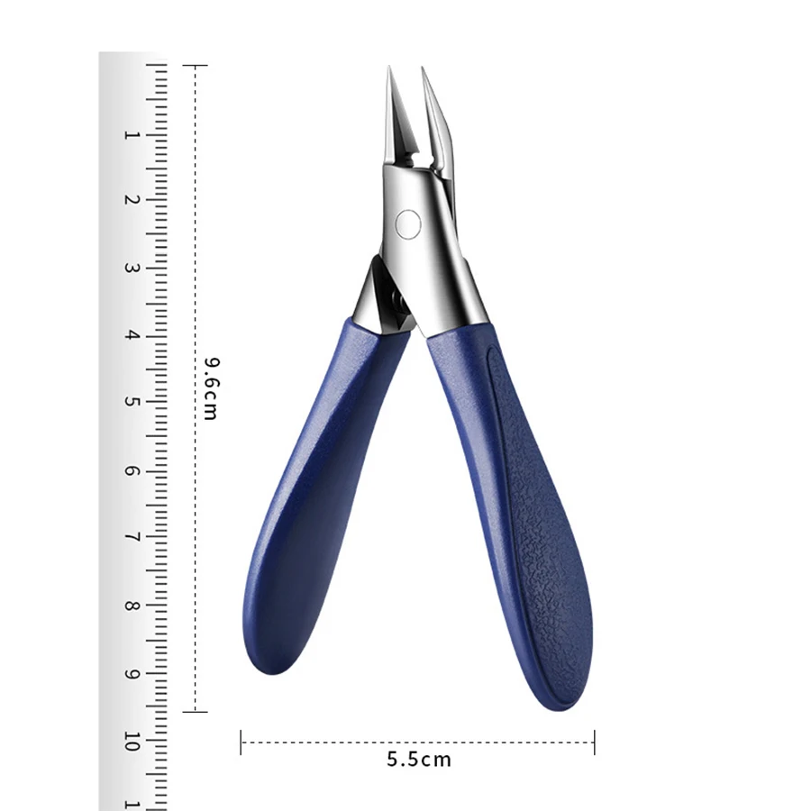 Nail Clippers Angled Nail Clippers Ingrown Toenail Clipper for Thick Nails Slant Curved Blade Nail Cutters Ingrown Pain Relief Tool