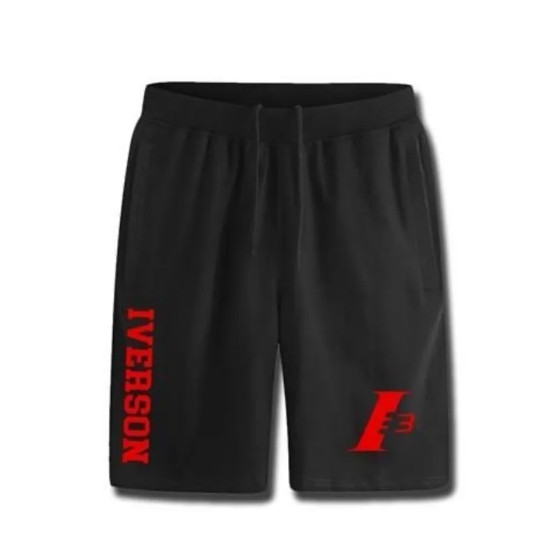Basketball Star Iverson Fashion Printed Cotton Shorts Loose and Comfortable Sports New Luxury 2025 4