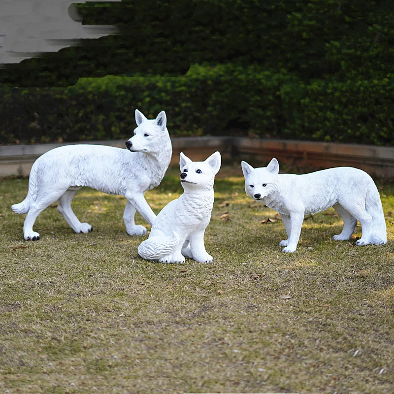 

YY FRP Garden Landscape Decoration Garden Lawn Fake Fox Decoration