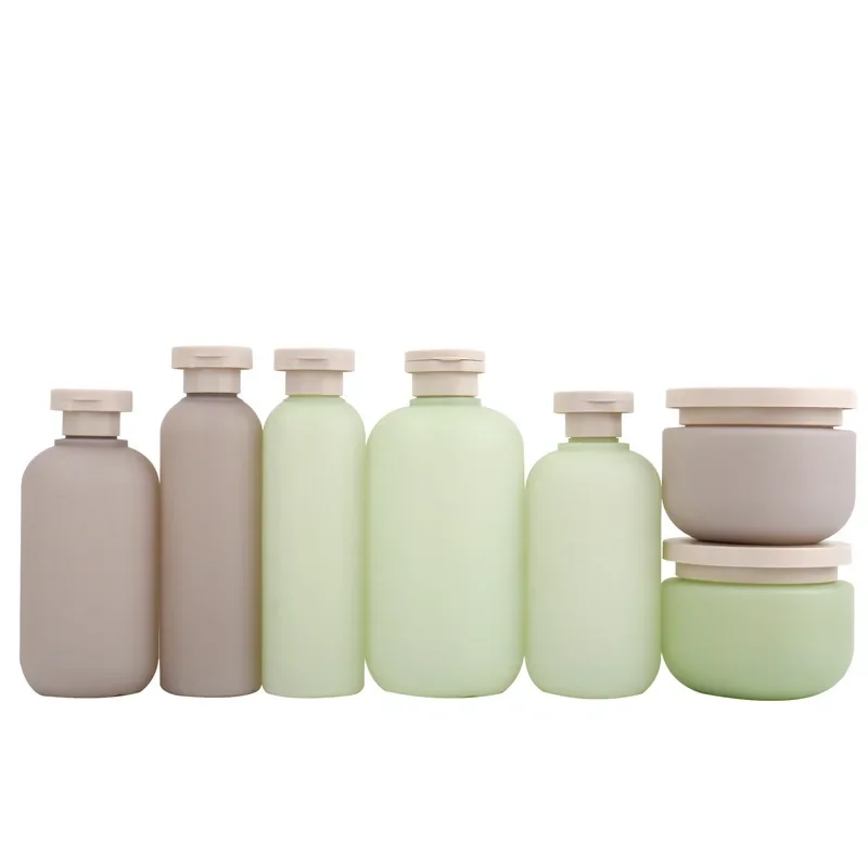 New 200ML~500ML Plastic Shampoo Shower Gel Foaming Soap Dispensers Refillable Bottles Flip Cover/Pump Lotion Bottles Organizer