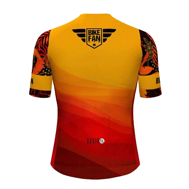 Bike Jersey Set Team KBORA Cycling Clothing Summer Short Sleeve Cycling Suit Men's Top and Bottom Bib Shorts Kit