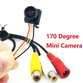 Super Small Mini Analog Camera 170 Degree Wide Angle with Mic/Audio CVBS CMOS HD Color CCTV Size 12x12mm Micro Security Camera 1