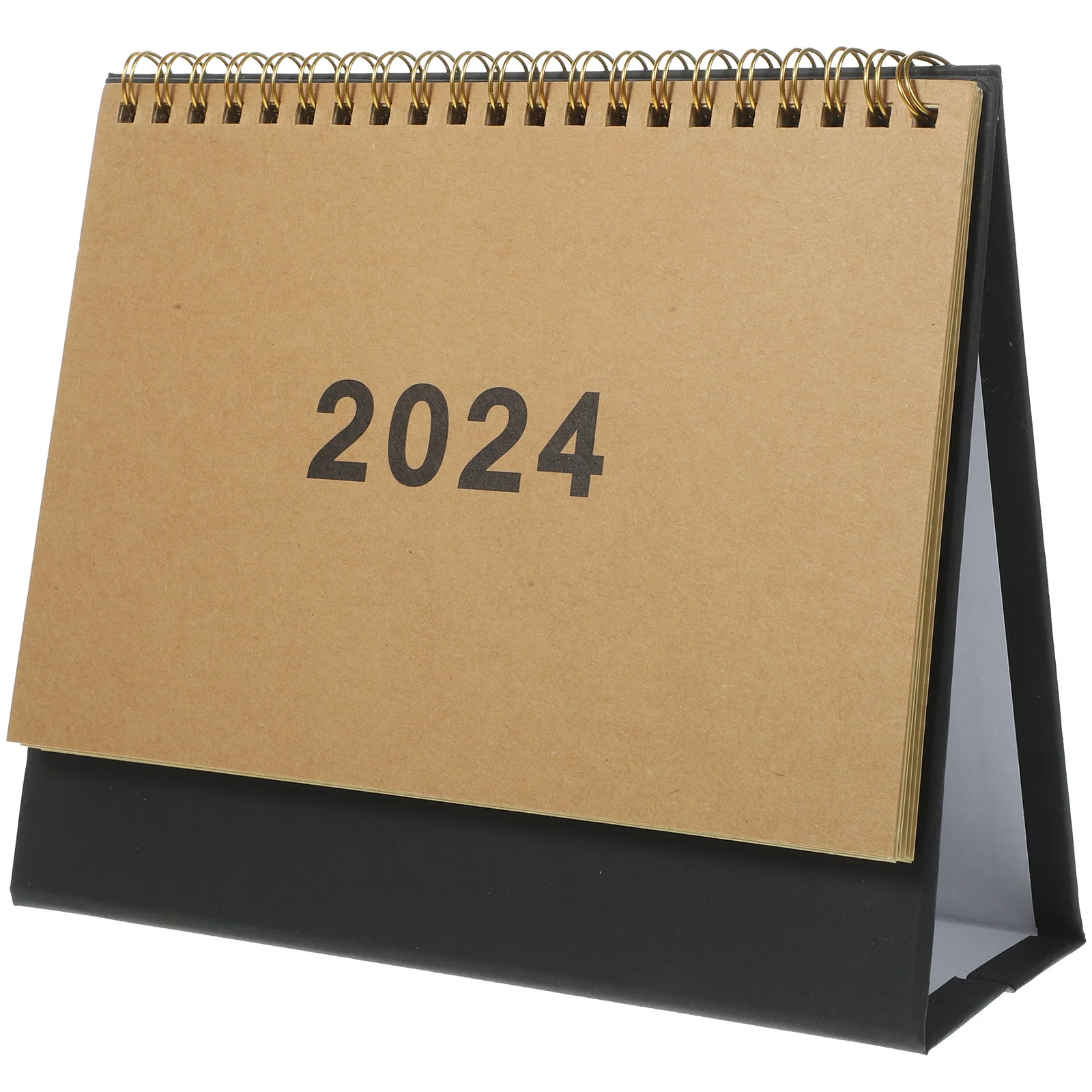 Delicate 2024 Desk Calendar Office Table Top Decor Paper Spiral Binding Calendars delicate 2024 desk calendar office table top decor paper spiral binding calendars