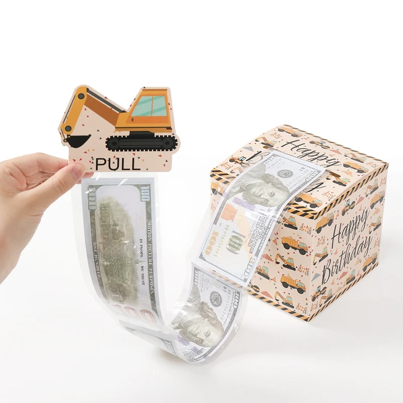 Birthday Money Gift Boxes with Pull-Out Happy Birthday Card, Fun Cash Surprise Packagin... - SKU MGB01127 - UGI Packaging