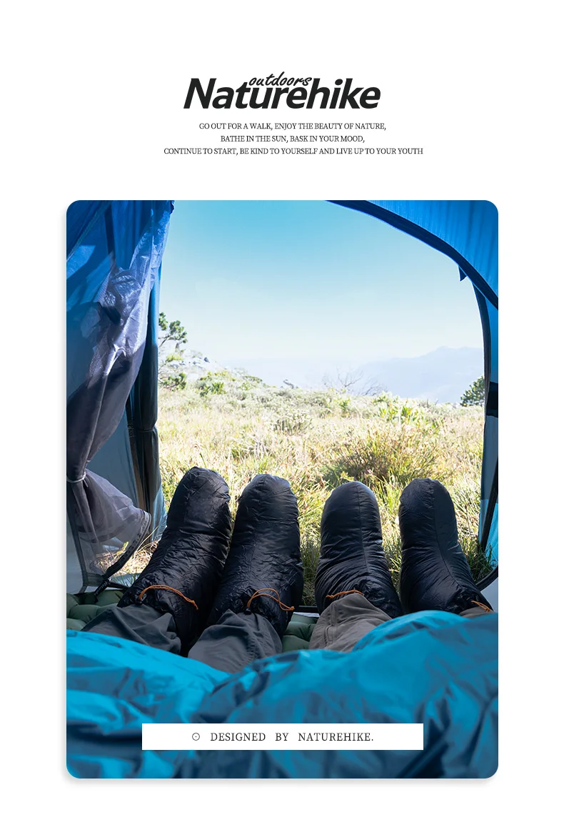 Description Picture 4 of itemNaturehike Winter Warm Down Foot Outdoor Hiking Duck Down Shoes Cover Camping Travel 650FP Waterproof Ultralight Socks
