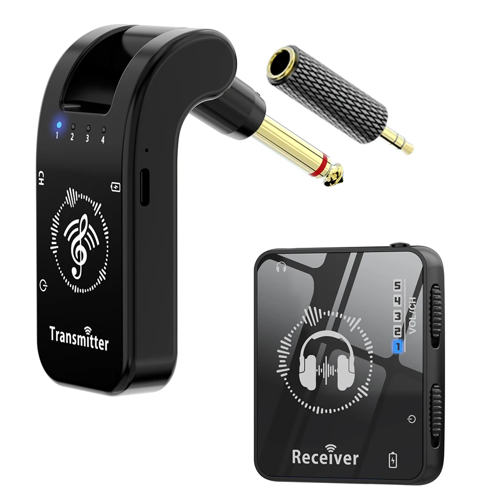 Wireless In-Ear Monitor System Rechargeable Transmitter Receiver Wireless IEM System for Studio Band Rehearsal Live Performance