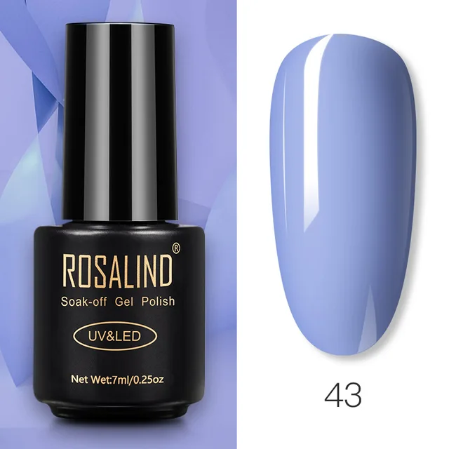 ROSALIND Nail Gel Polish Glitter Series Gel Varnishes All For Manicure Soak Off UV Lamp Nails Art Semi Permanent Gel Polish RA43