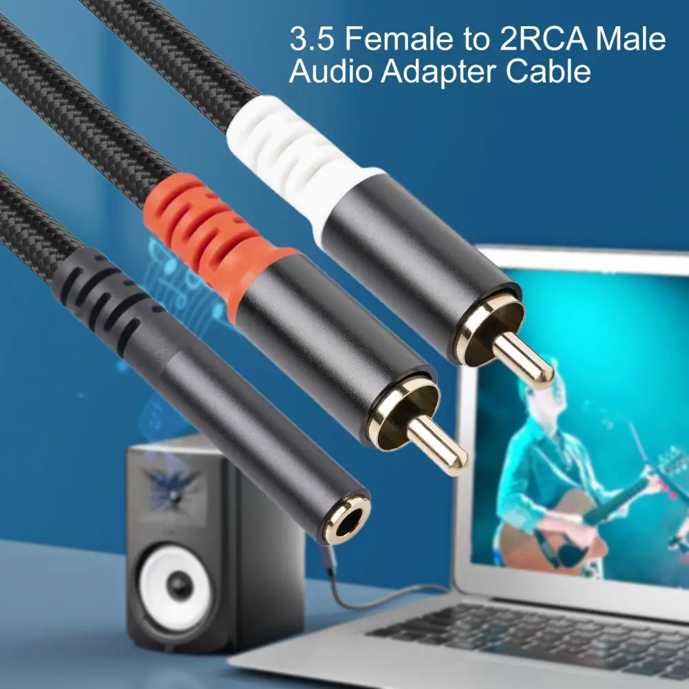 

Player Audio Cable Useful Plug And Play Long-lasting Double Shielded Player Audio Cable for Phone
