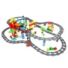 Rail Transport Big Size Building Blocks Creative Track Accessories Assemble Toys For Children Bricks Compatible City Train Set 6