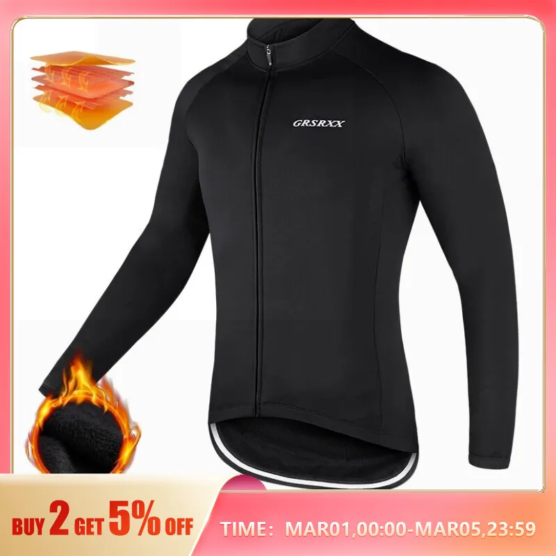 Maglia Da Ciclismo Uomo Donna Manica Lunga - Traspirante, Elastica, Con Tasche Posteriori E Strisce Riflettenti