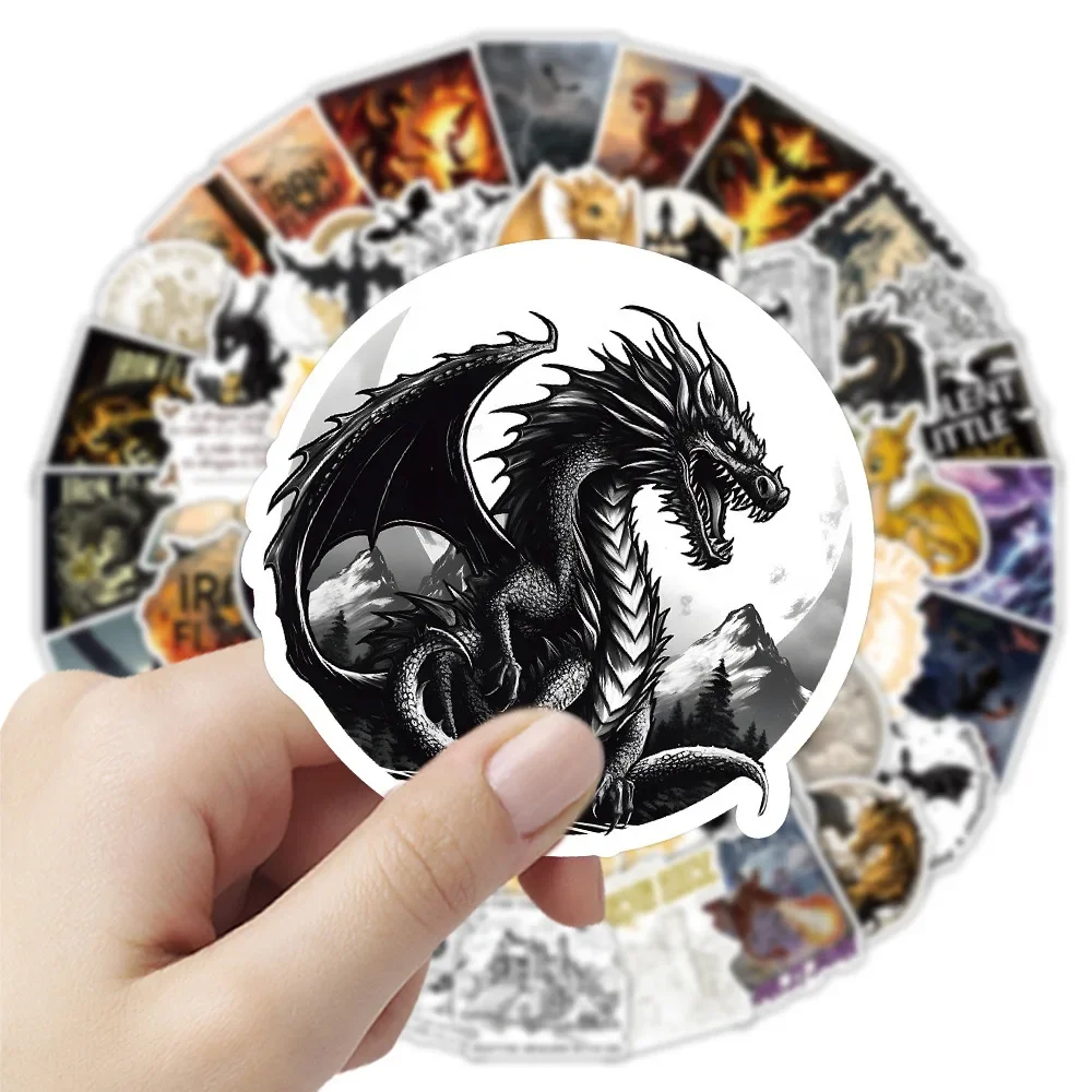 Fantasy Cartoon Sticker Pack - Creative Decals for Skateboards, Guitars, Suitcases, and More