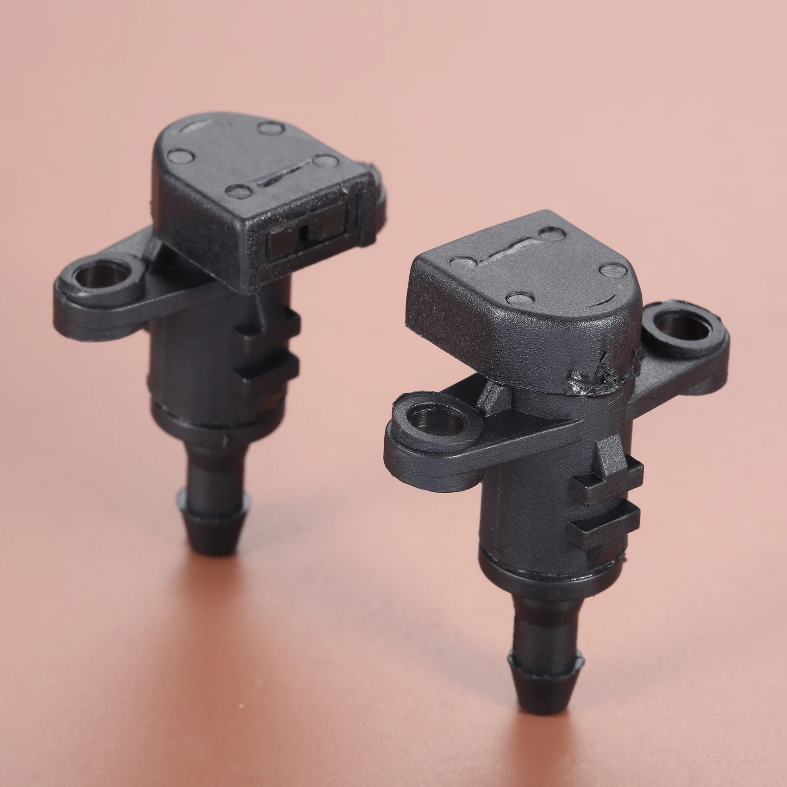 2 Pcs Plastic Car Front Windshield Washer Nozzle Cleaning Nozzle for