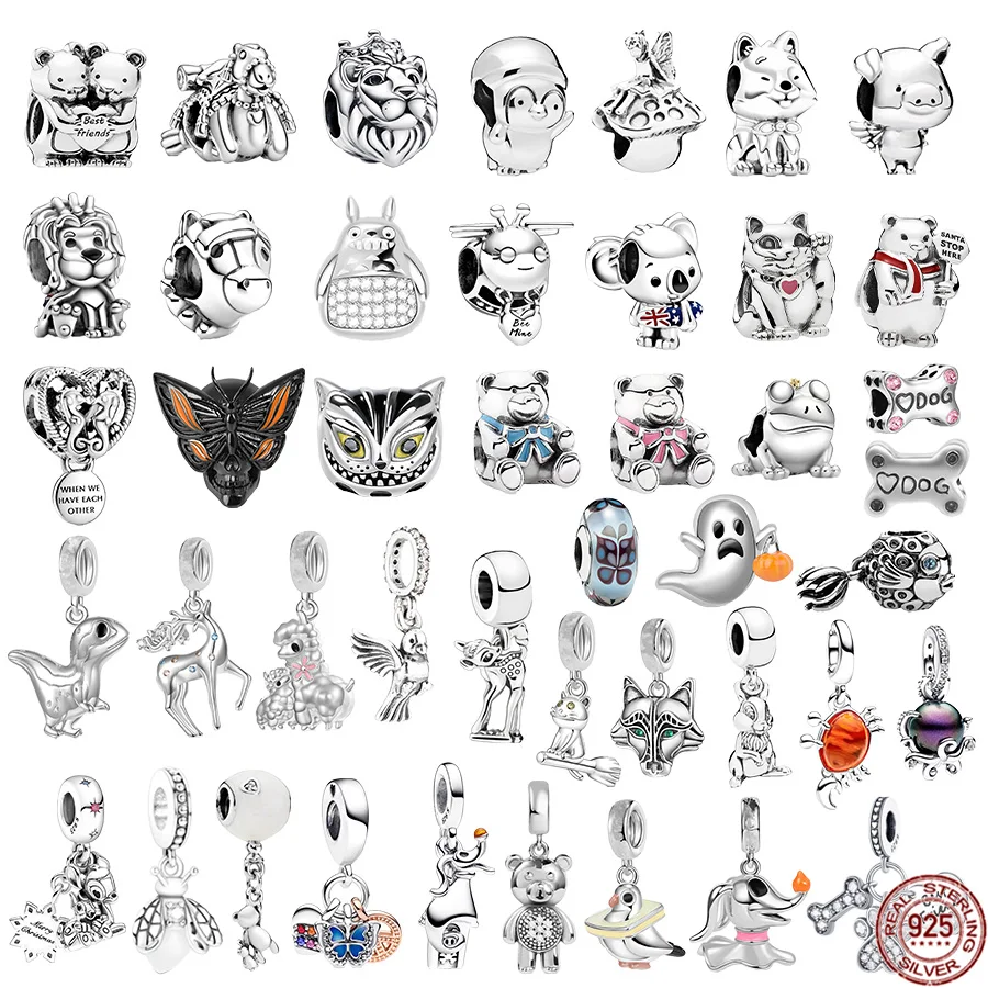 

New Arrivals Multiple Series Animal & Paw Print Dangle Charm bead Fit Original Pandora Bracelet 925 Sterling Silve Jewelry Gift