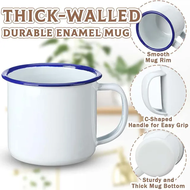 Mini Enamel Camping Coffee Mugs 4Oz Metal Small Classic Portable White  Campfire Mugs Bulk Vintage Cups for Coffee Tea Milk - AliExpress