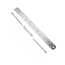 Precision Metal Ruler for Students and Professionals - Ideal for Exams, Office Use, and Engineering Drawings (30cm)