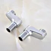2Pcs Chrome Claw Foot Bathtub Shower Faucet Adjustable Adapter Swing Arms Wall Mount Replacement Part Bathroom Supplies Nba183 5