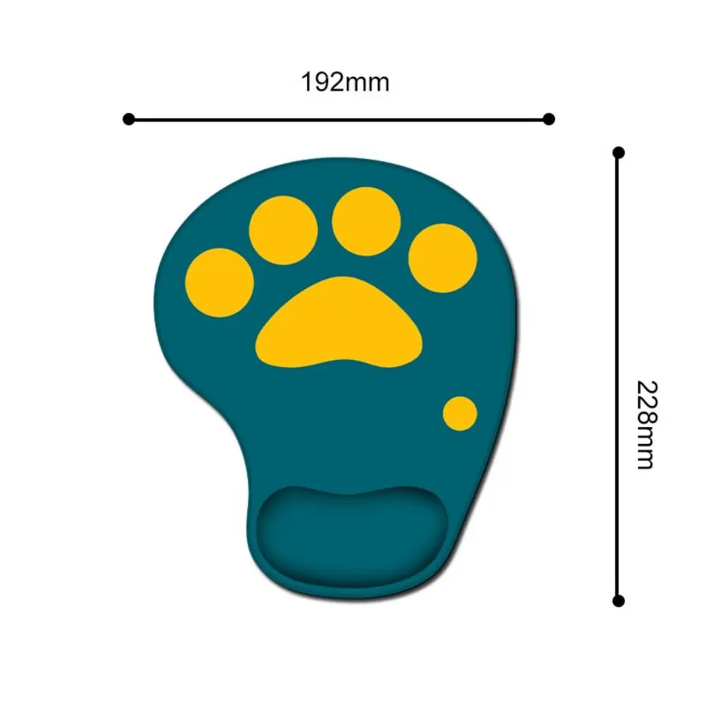 Cute Cat Paw Wrist Rest Mouse Pad Ergonomic Silicone Hand Support Mouse Mat Non Slip Kawaii Gaming Mousepad