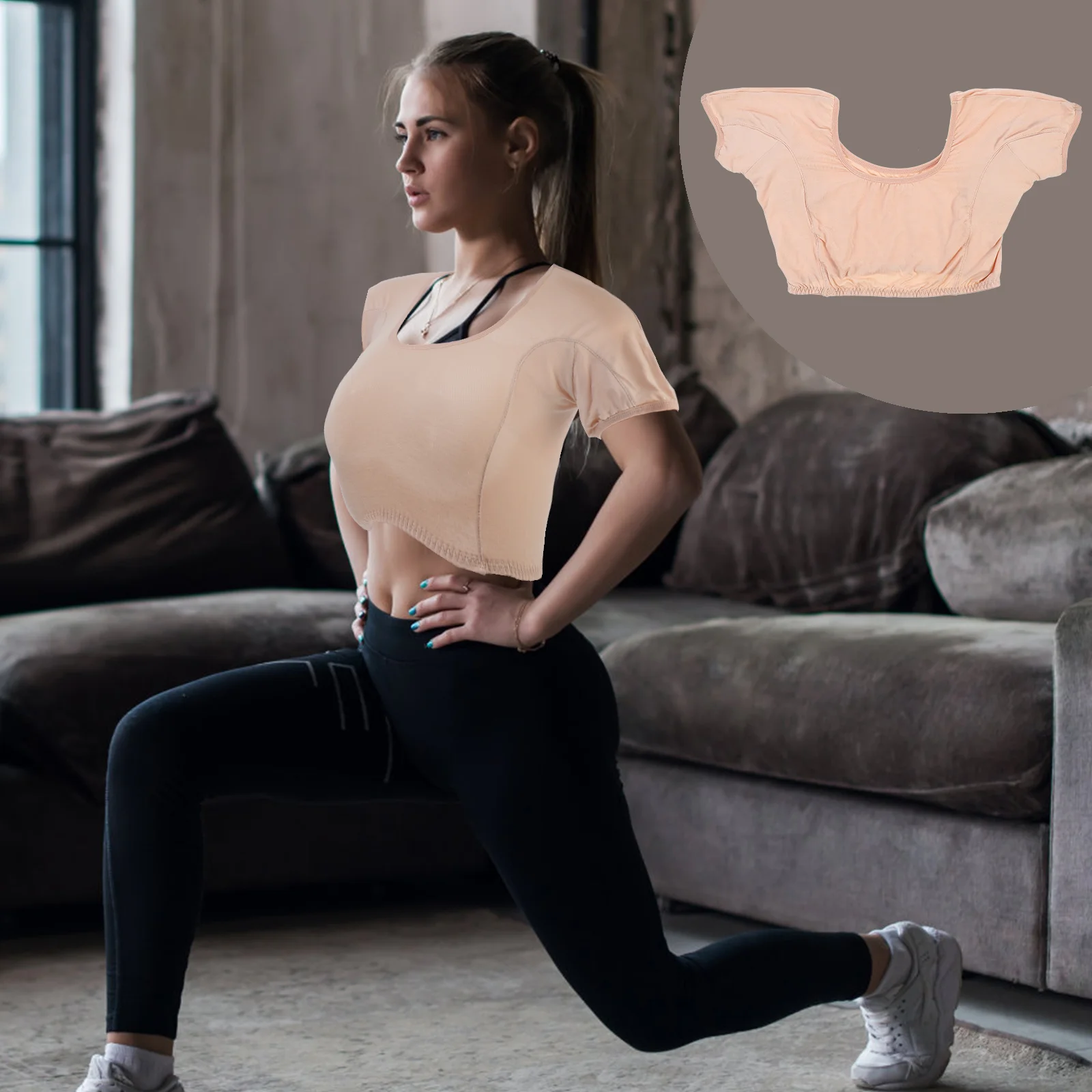 

Armpit Protectors Sweat Pad Vest Crop Top Jackets for Women Clothing Accessories