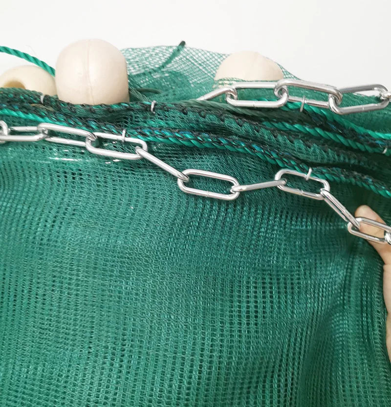 Description Picture 5 of itemLawaia Fishing Net Trap iron chain Sinker Deep Water Portable Fish Crab Crayfish Catcher Trap Fish Network Shrimp Nets