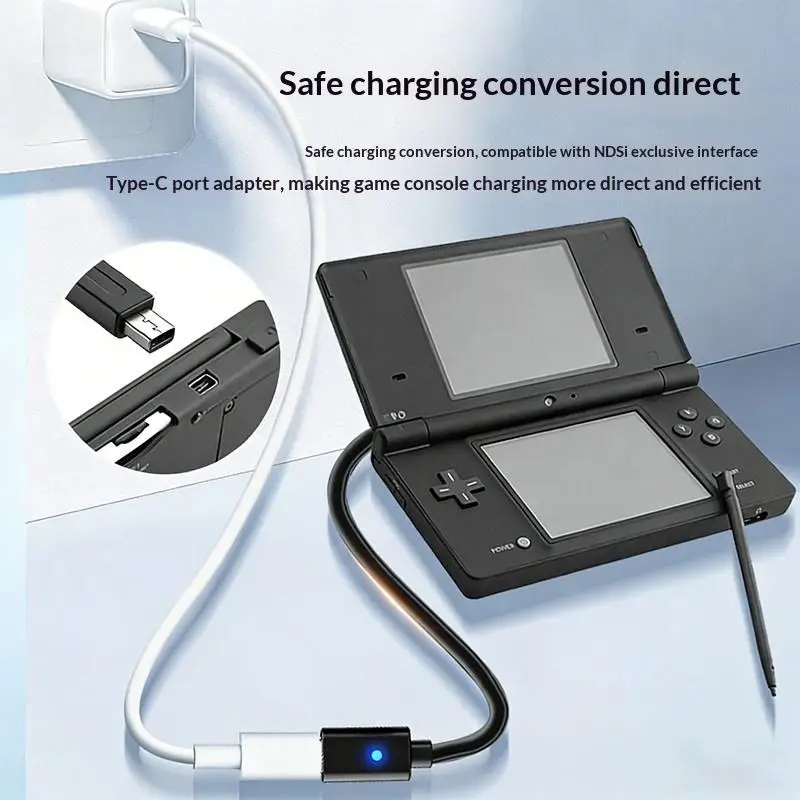Cavo di ricarica di tipo C da 1 pezzo per console 3DS 3DSLL 3DSXL, cavo di alimentazione per controller di gioco, cavo USB C per console - immagine 4