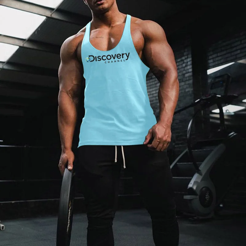 

Fashion Earth Men's Gym Clothing Bodybuilding Tank Top Man Summer Sleeveless Shirt Cotton Fitness Sportswear Slim Muscle Vests