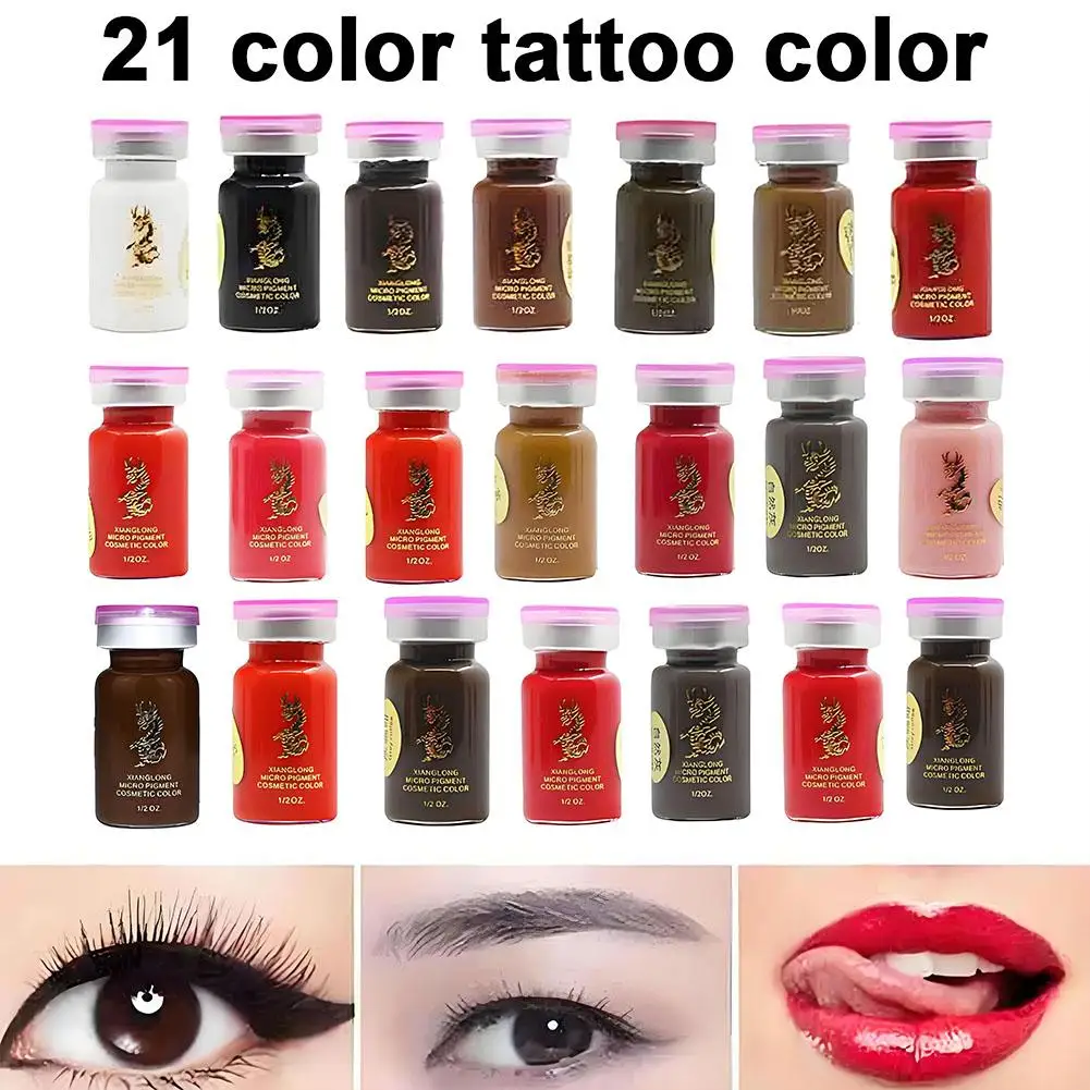 8ml Professional Permanent Makeup Inks Tattoo Pigment Color For Eyebrows Eyeliner Lip Microblading Eyebrow Beauty Art Suppl U1M8