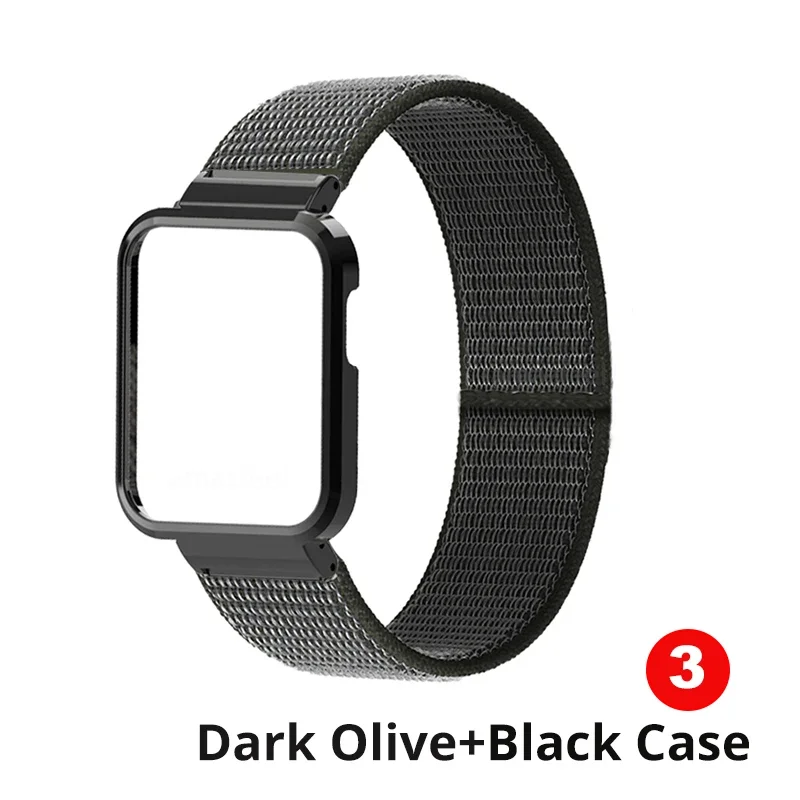 Premium Nylon Strap with Metal Case Protector - Adjustable Wristband