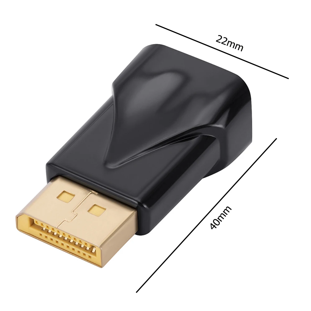 DisplayPort-VGA 변환기 DP-VGA 어댑터 1080P DP Male-VGA Female 어댑터, HDTV 모니터 MacBook 프로젝터 PC 용