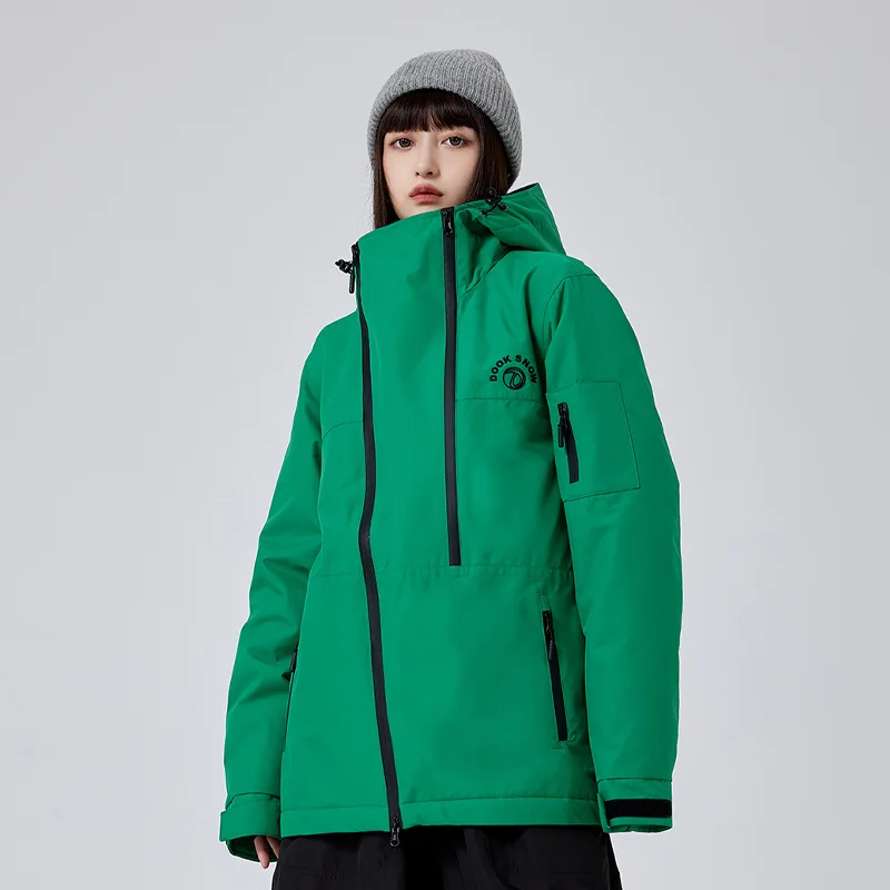 MUTUSNOW Winter Men And Women's Solid Ski Jackets Waterproof Breathable Warm Snowboard Skiing Coat Outdoor Sports Snow Equipment
