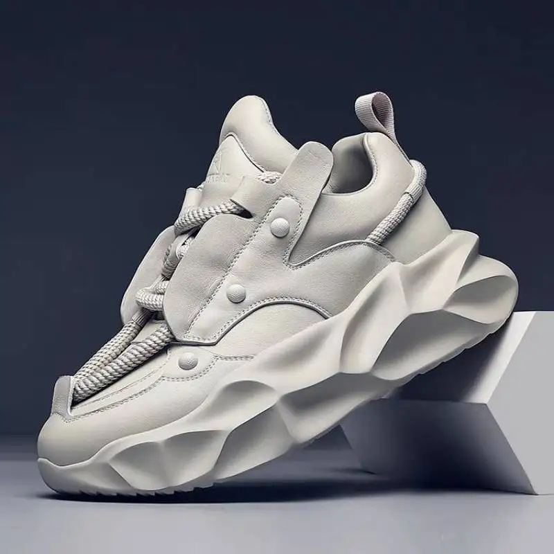 

Men's Sneakers Shoes for Men 2024 Spring High Elastic Tenis Breathable Male Casual Sports Fitness Running Shoes Footwear