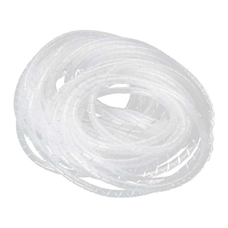 12M Cable Wire Wrap Organizer Spiral Tube Cable Winder Cord Protector Flexible 3D Printer Cable Management Wire Storage Pipe