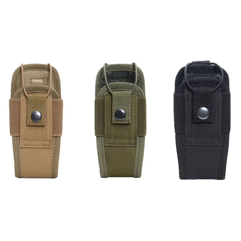 walkie talkie case Hoyoo outdoor tactical walkie talkie case MOLLE accessory package multifunctional walkie talkie external protective cover camouf