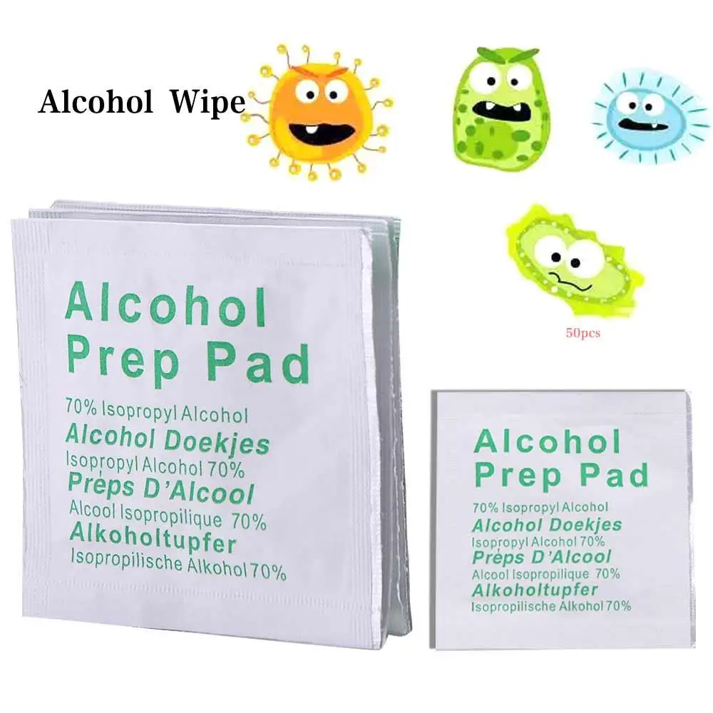 Professional Travel Sterilization Antiseptic Disinfection 70% Alcohol Sanitary Paper Alcohol Swabs Pads Wet Wipes images - 6