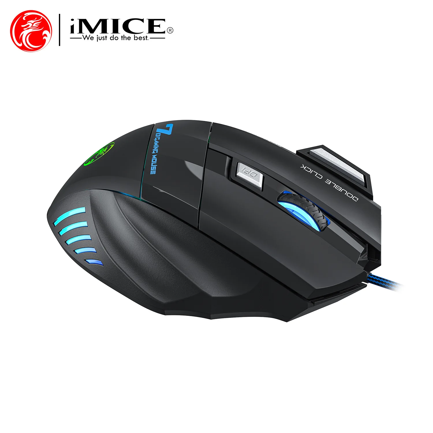 Enhanced Ergonomic Optical Gaming Mouse with Adjustable DPI and Colorful Illumination