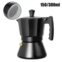 150ml/300ml Aluminum Moka Italian Mocha Pot Espresso Coffee Maker Induction Cooker Percolator Stove Top Pot Coffee Machine 1