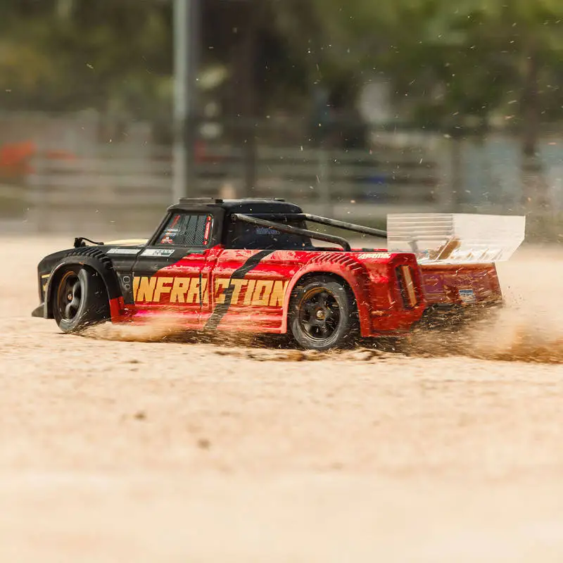 ARRMA 1:8 INFRACTION V4 4WD 브러시리스 2-3S DSC 기술 스트리트 플랫 스포츠카 104KM+ 고속 드리프트 카 RTR