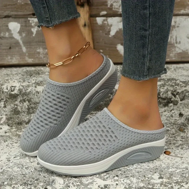 2024 Women’s Wedge Slippers – Vintage Anti-Slip Platform Shoes, Casual Orthopedic Sandals, Plus Size Beach Footwear Sandals