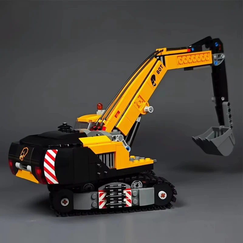 City Construction Excavator Building Blocks  MOC With 3 Figures Assemble Bricks Toys Gift For Children Kids - 4
