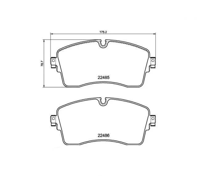 Genuine Front Brake Pads LR164029 For 18-Inch Wheels On Land Rover Discovery Sport and Range Rover Evoque 5-Door (See Fitment Ye