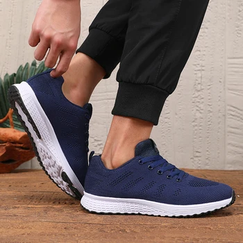 Scarpe casual da uomo leggere Scarpe da ginnastica casual da uomo comode e traspiranti 2025 Nuove scarpe da passeggio antiscivolo per esterni Taglie 36-44 1
