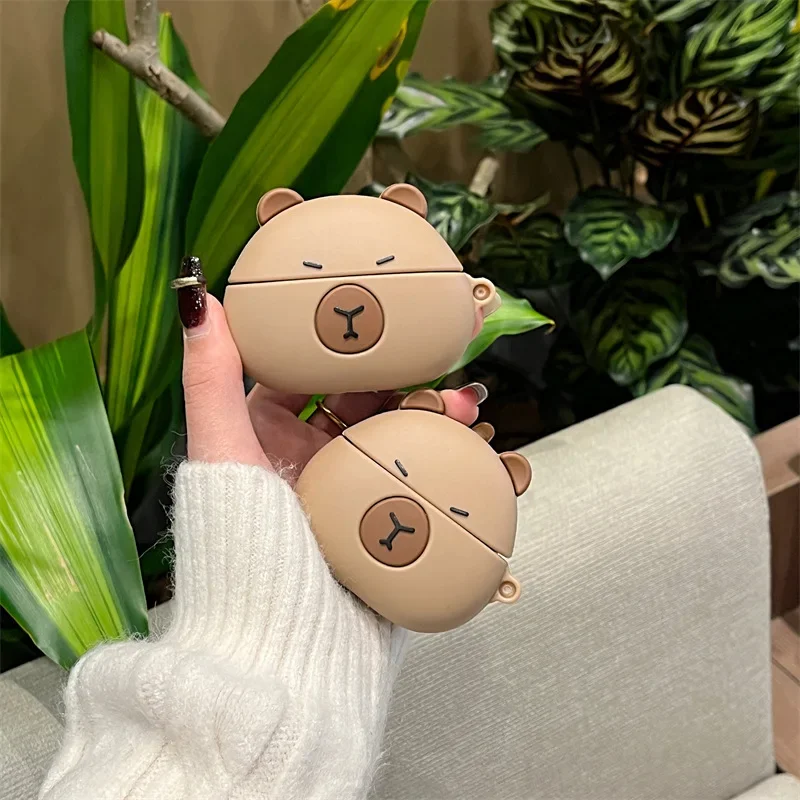 

For Airpods 3rd Generation Case,Cute Capybara Animal Case For Airpods Pro 2 Case,Soft Silicone Earphone Cover For Airpods Case