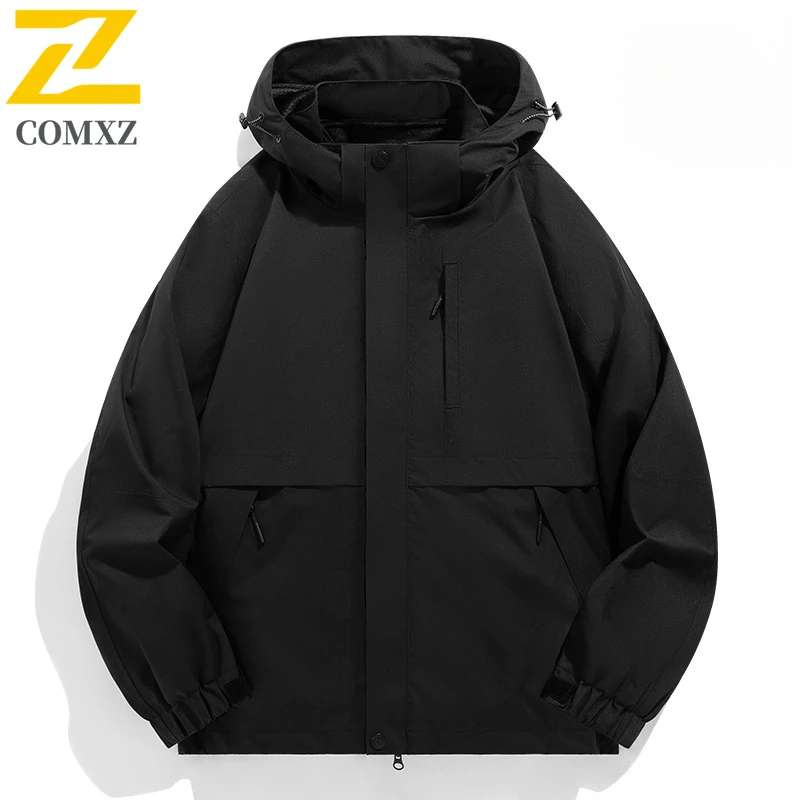 Men Women's 3-in-1 Jacket Waterproof Windproof Winter Thermal Ski Coat with Detachable Fleece Liner Outdoor Mountaineering Suit