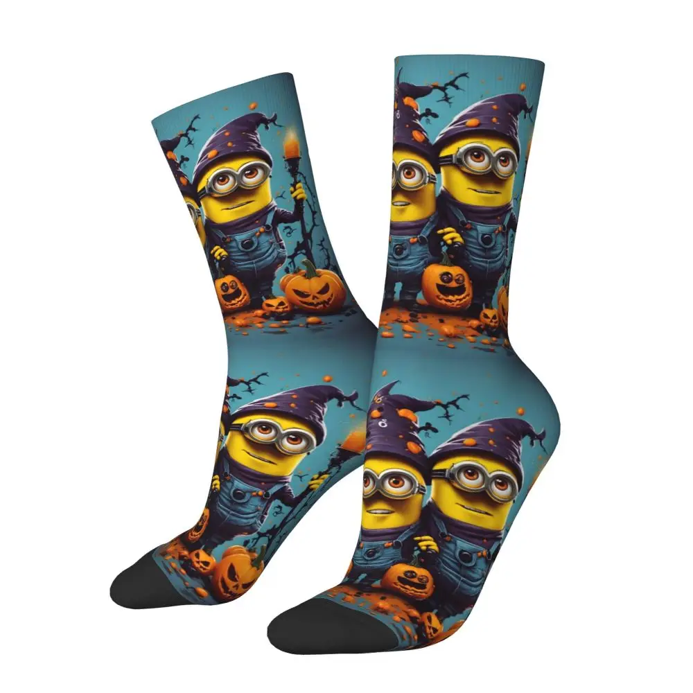 Custom Cool Print M- Minions Cartoon Socks for Women Men Stretchy Summer Autumn Winter M- Minions Bananas Crew Socks 152 S6e4a0241cd74426087aaeea6f29b7552A