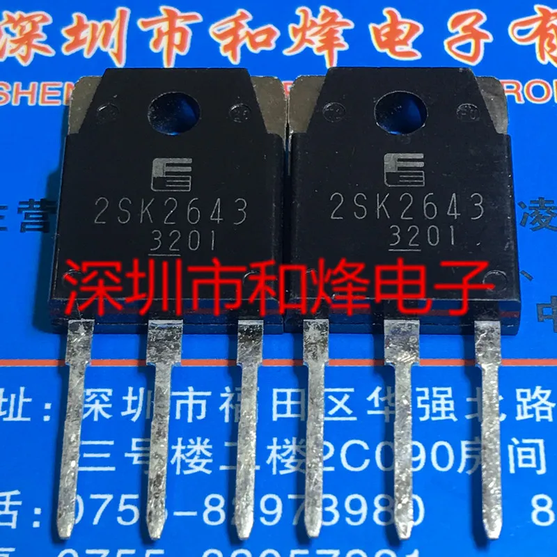 

5PCS-10PCS 2SK2643 TO-3P 500V 15A NEW AND ORIGINAL ON STOCK