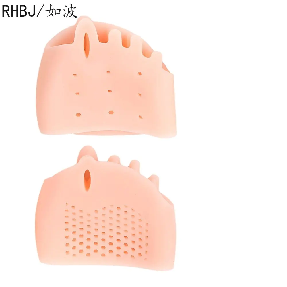 2pcs=1pair Toe Separator Hallux Valgus Corrector Finger Bunion Orthotics Protector Overlapping Forefoot Pad Foot Care Pedicure