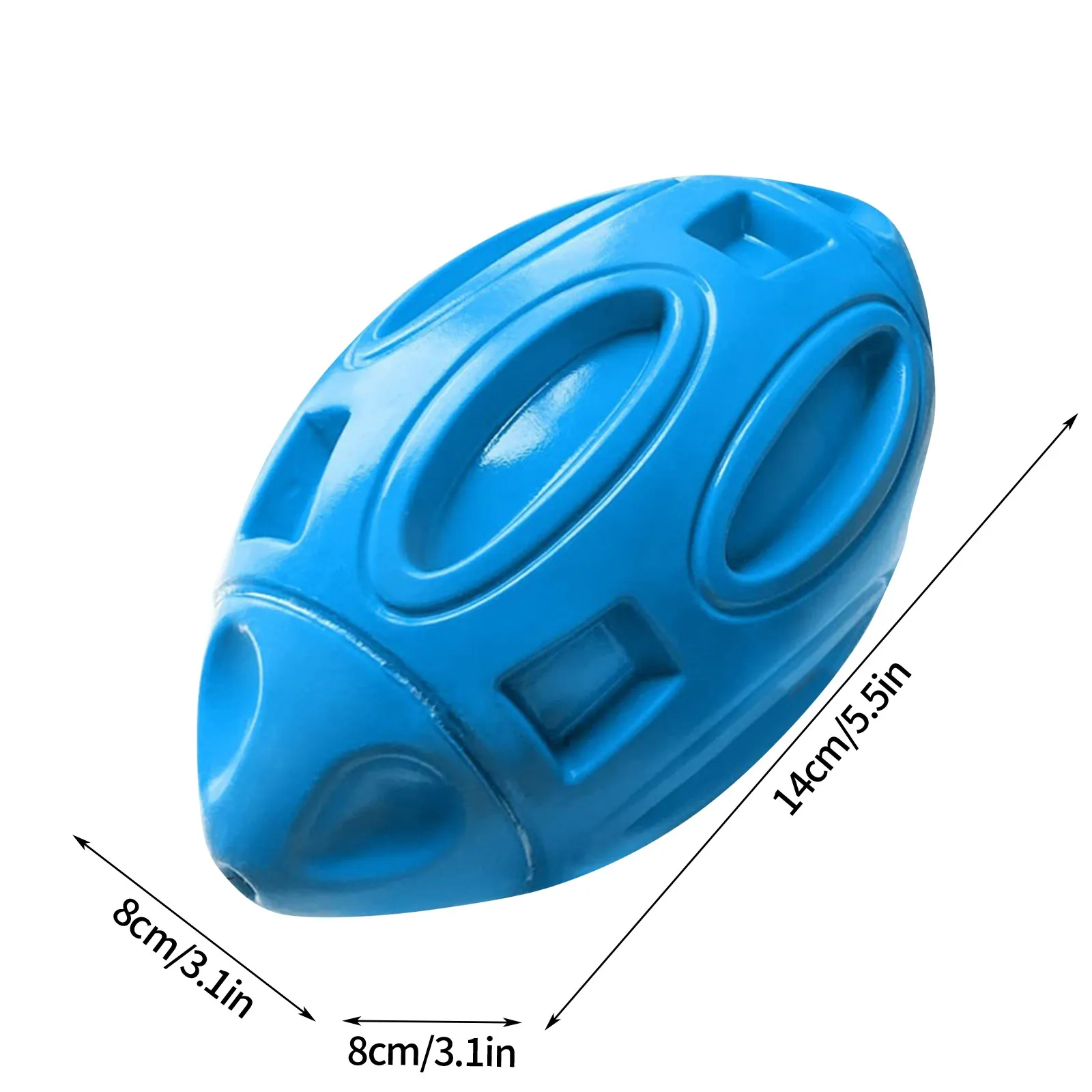 Squeaky Dog Toys For Aggressive Chewers Rubber Puppy Chew Ball Teeth Grinding Cleaning Durable Pet Toy For Medium Large Breed 3