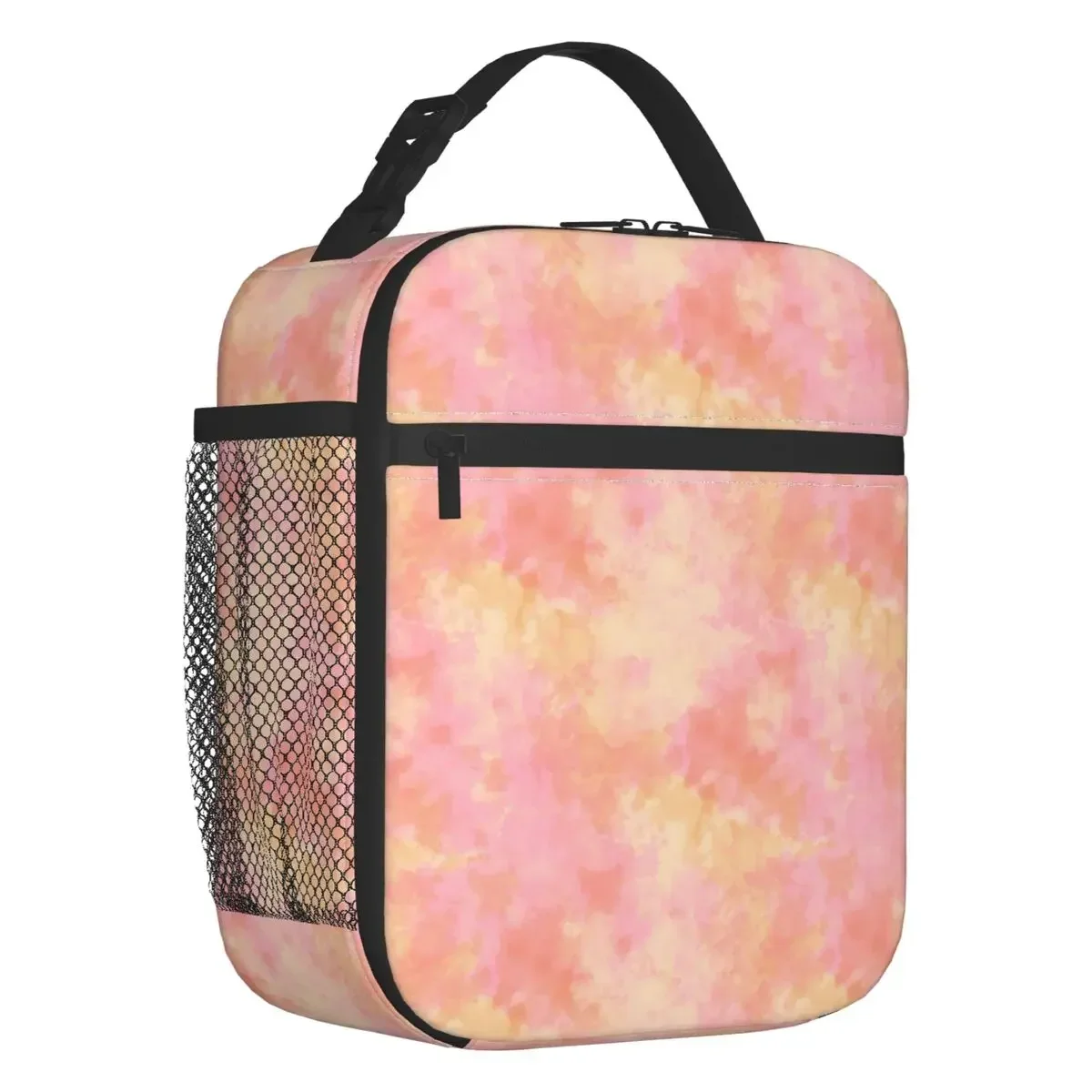 

Custom Colorful Pastel Tie Dye Pattern Lunch Bag Men Women Thermal Cooler Insulated Lunch Boxes for Kids School Children
