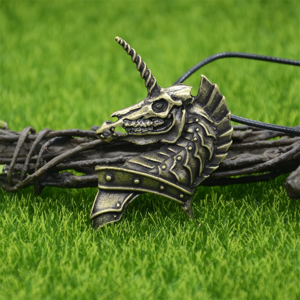 10Pcs Unicorn Pendant Viking Horse Talisman Gothic Skull Jewelry Necklace Amulet Protection Wholesale Lots Bulk Bundles